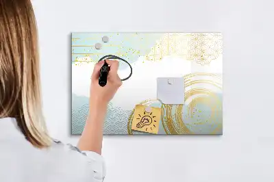 Schreib-Magnettafel mit dekorativem Muster