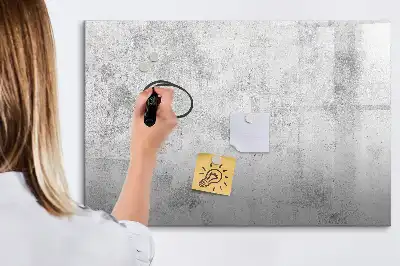 Beschreibbare Magnettafel in Betonoptik