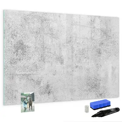 Beschreibbare Magnettafel in Betonoptik