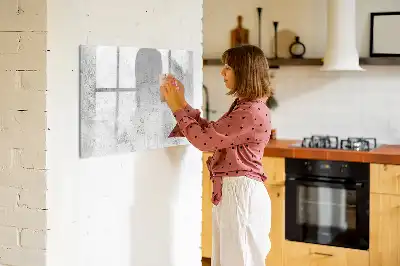 Beschreibbare Magnettafel in Betonoptik