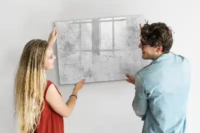 Beschreibbare Magnettafel in Betonoptik