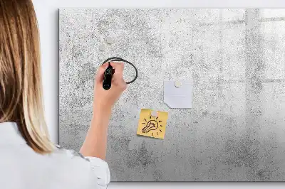 Beschreibbare Magnettafel in Betonoptik