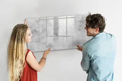 Beschreibbare Magnettafel in Betonoptik