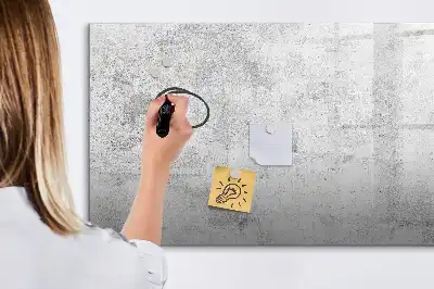 Beschreibbare Magnettafel in Betonoptik