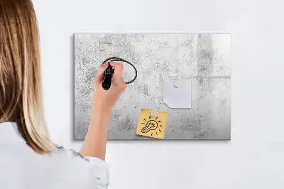 Beschreibbare Magnettafel in Betonoptik