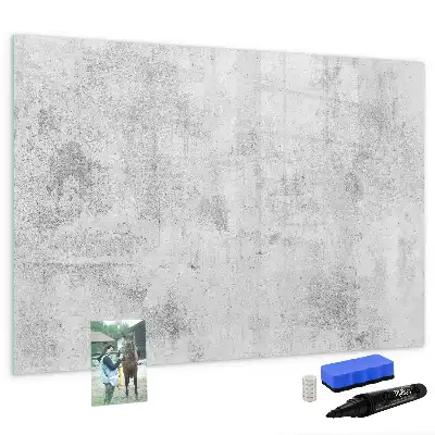 Beschreibbare Magnettafel in Betonoptik