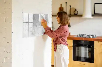 Beschreibbare Magnettafel in Betonoptik