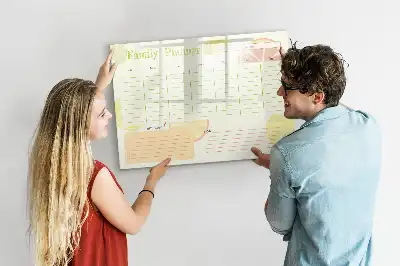Familienplaner beschreibbare Magnettafel