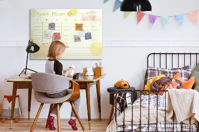 Familienplaner beschreibbare Magnettafel