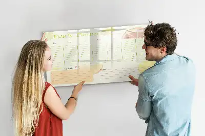 Familienplaner beschreibbare Magnettafel
