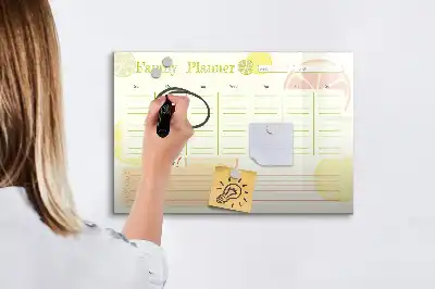 Familienplaner beschreibbare Magnettafel