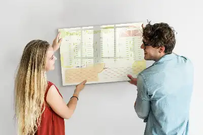 Familienplaner beschreibbare Magnettafel