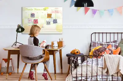 Familienplaner beschreibbare Magnettafel