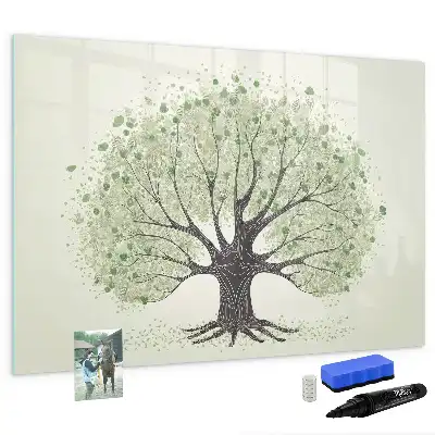Schreib-Magnettafel in Form eines großen Naturbaums
