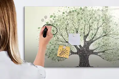 Schreib-Magnettafel in Form eines großen Naturbaums
