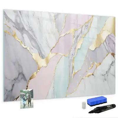 Schreib-Magnettafel mit Marmormuster