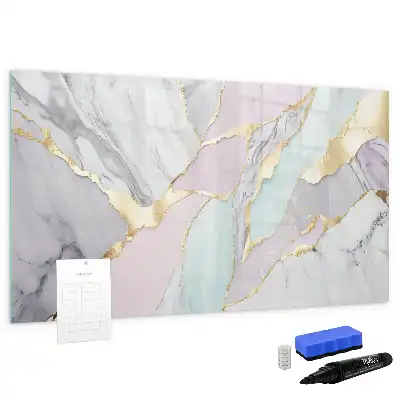 Schreib-Magnettafel mit Marmormuster