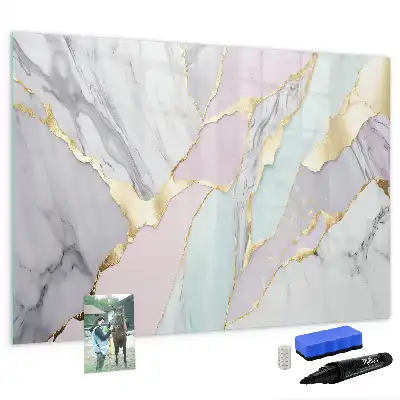 Schreib-Magnettafel mit Marmormuster