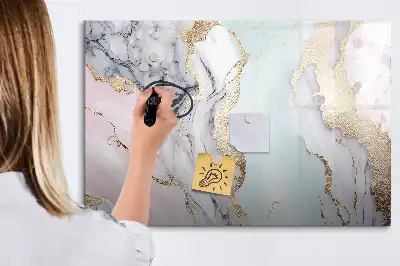 Beschreibbare Magnettafel in Marmor-Optik
