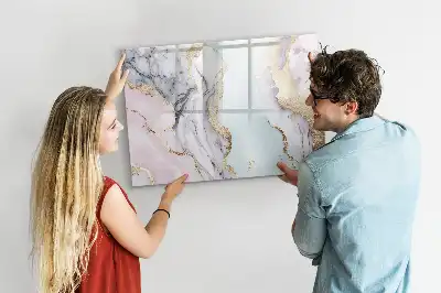 Beschreibbare Magnettafel in Marmor-Optik