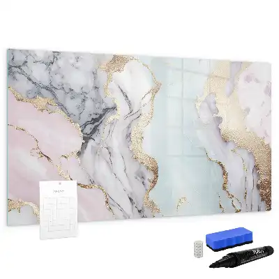 Beschreibbare Magnettafel in Marmor-Optik