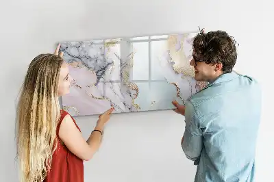 Beschreibbare Magnettafel in Marmor-Optik
