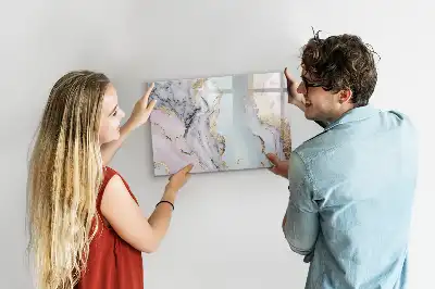Beschreibbare Magnettafel in Marmor-Optik