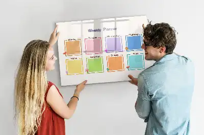 Wochenplaner als magnetische Schreibtafel
