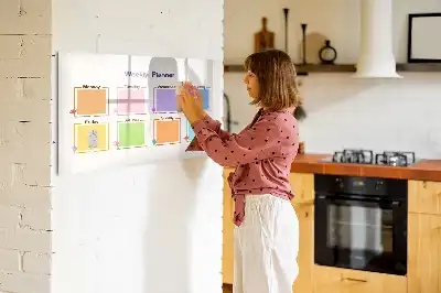 Wochenplaner als magnetische Schreibtafel