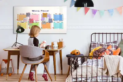 Wochenplaner als magnetische Schreibtafel