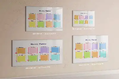 Wochenplaner als magnetische Schreibtafel