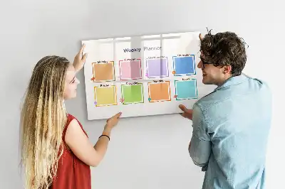 Wochenplaner als magnetische Schreibtafel