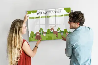Stundenplan beschreibbare Magnettafel