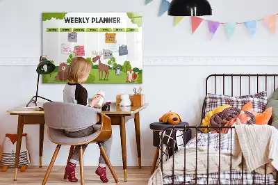 Stundenplan beschreibbare Magnettafel