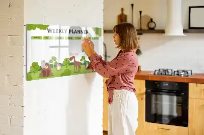 Stundenplan beschreibbare Magnettafel