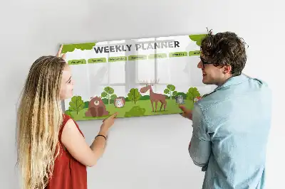 Stundenplan beschreibbare Magnettafel