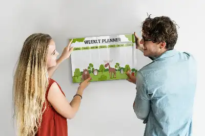 Stundenplan beschreibbare Magnettafel