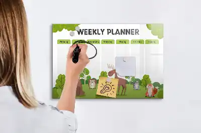 Stundenplan beschreibbare Magnettafel