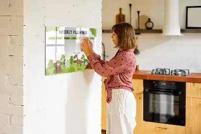 Stundenplan beschreibbare Magnettafel