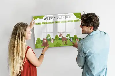 Stundenplan beschreibbare Magnettafel