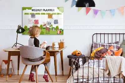 Stundenplan beschreibbare Magnettafel