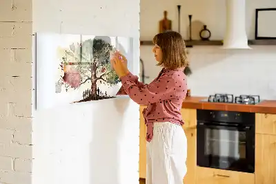 Schreib-Magnettafel in Form eines Stammbaums