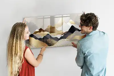 Beschreibbare Magnettafel mit Berg-Abstraktion