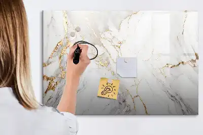 Schreib-Magnettafel in Dekormarmor
