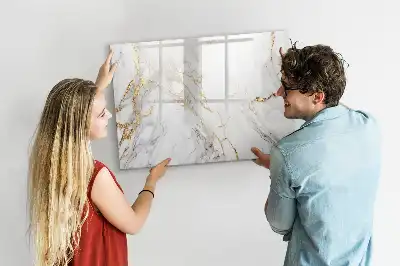 Schreib-Magnettafel in Dekormarmor