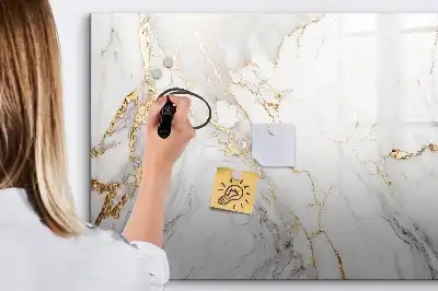 Schreib-Magnettafel in Dekormarmor