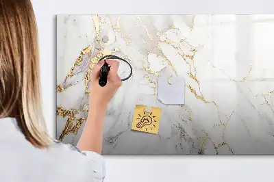 Schreib-Magnettafel in Dekormarmor