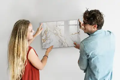 Schreib-Magnettafel in Dekormarmor
