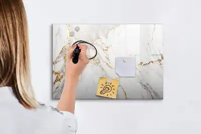 Schreib-Magnettafel in Dekormarmor