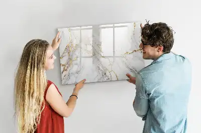 Schreib-Magnettafel in Dekormarmor